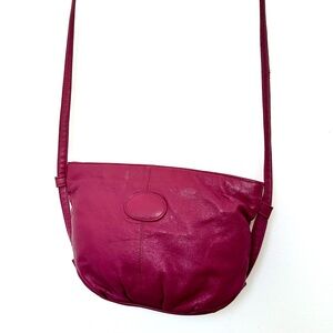 Brenalini by Jonotti Vintage Crossbody Bag in Fuchsia 1980s